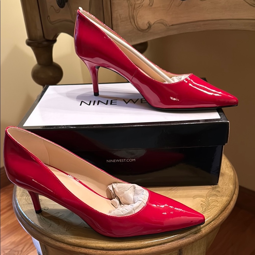 Nine West Red (NWMargot) Heels size 8.5 M